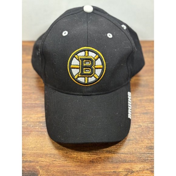 Favorite Boston Bruins Mens Size OS Adjustable Black Hat NHL Hockey‎ Embodied - Picture 2 of 10